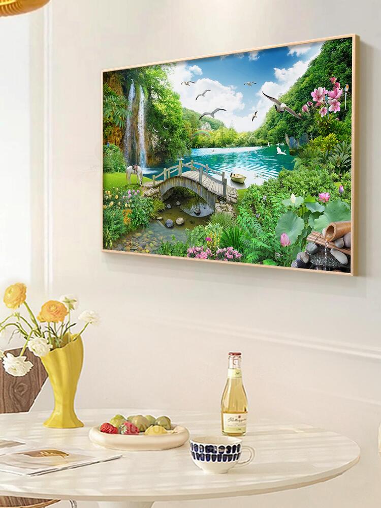 絵画/額縁風景 楽天市場】絵画 ピーター モッツ ウォーキング スルー ザ パーク