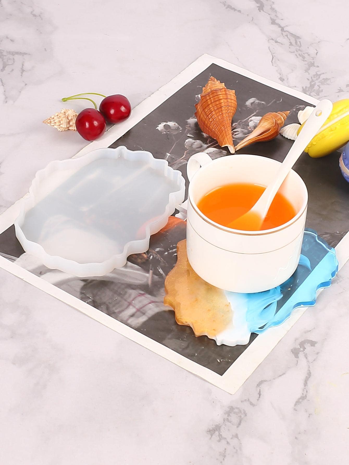 1 Khuôn silicon DIY hình dạng bất đối xứng - Trong sáng - Xem 1