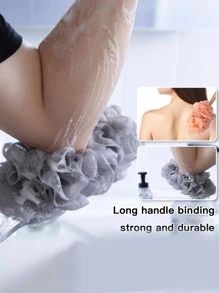 1入組長柄浴刷 - 白色 - 查看 3