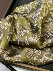 1 Nữ Họa Tiết Paisley Khăn Rằn Đa Năng, Dùng Để Trang Trí - Màu xanh Ô liu - Xem 3