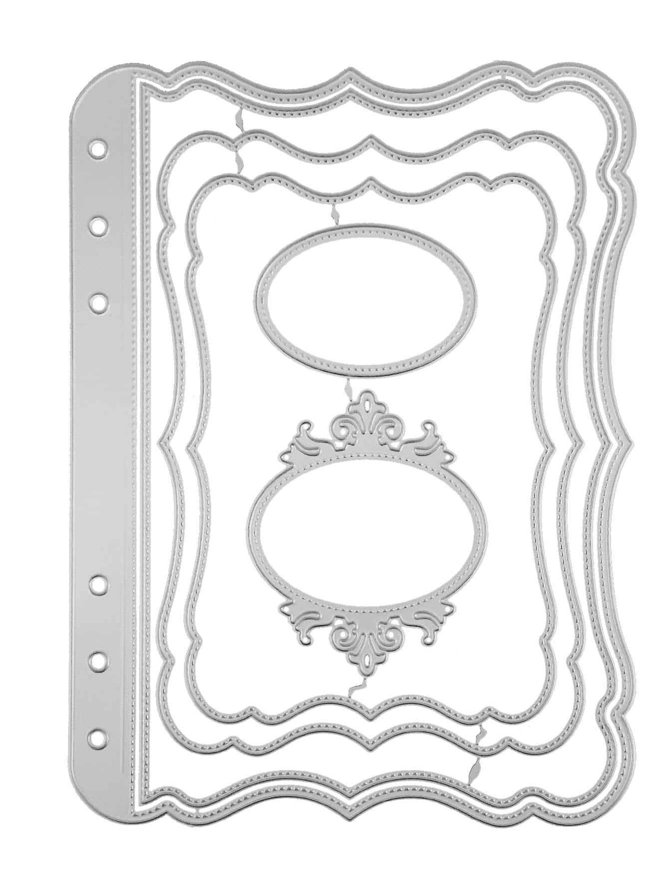 1入組幾何形狀切割模具 - 銀色 - 查看 1