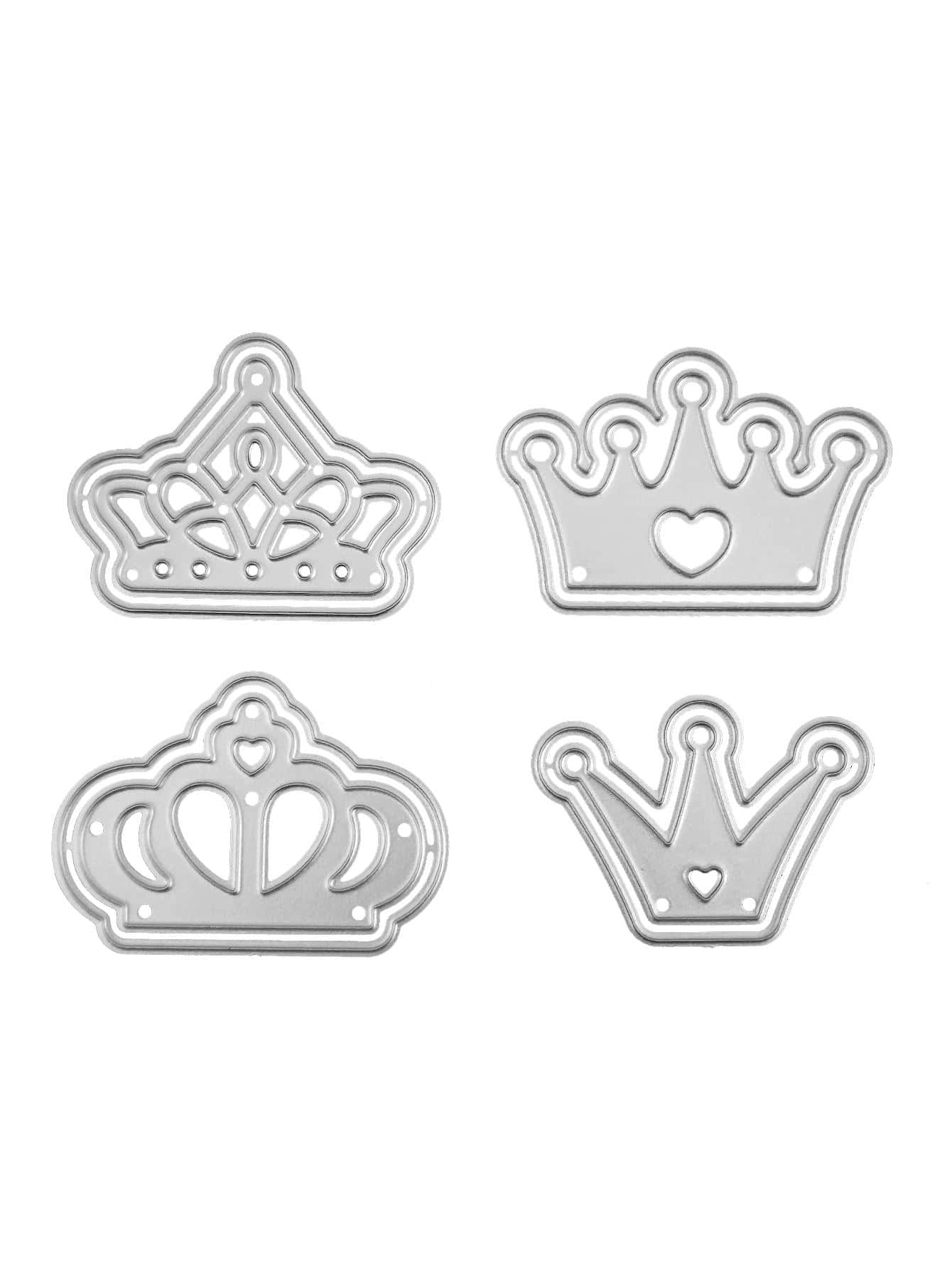 1 khuôn cắt hình vương miện - Bạc - Xem 1