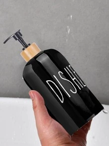 2pcs 500ml Letter Graphic Lotion Dispenser - Black - View 3