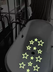 30 片星形图案夜光浴缸贴纸家居浴室装饰秋季装饰返校季 - 綠色 - 查看 6