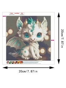 1入組PMMA DIY鑽石畫袋創意卡通龍設計DIY鑽石畫袋家用 - 彩色 - 查看 3