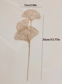 1 Nhựa PVC Bánh Nước Quai, Hiện Đại Bạch Quả Hình Bánh Trang Trí Hàng Đầu Cho Bữa Tiệc - Vàng - Xem 2
