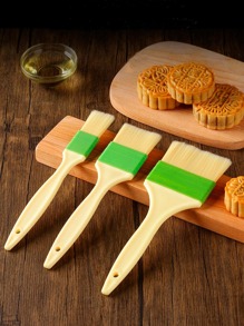 1pc Wooden Handle Baking Brush