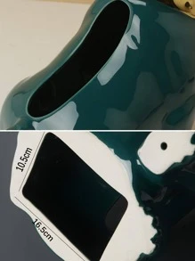 1入組陶瓷製品紙巾收納現代狗狗形狀紙巾盒 - 彩色 - 查看 6