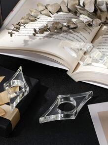 1入組透明書頁夾簡單便攜式拇指書頁夾適合學生閱讀書籍 - 無色 - 查看 4