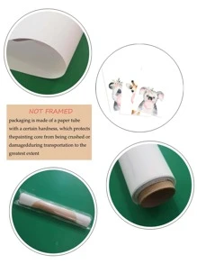 3入組/套合成纖維無框畫可愛卡通動物圖案無框畫家用 - 彩色 - 查看 6