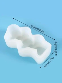 1 cái Khuôn Làm Nến DIY Hình Trái Tim, Khuôn Silicon Nến Sáng Tạo DIY - trắng - Xem 6