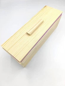 1入組矽膠現代盒形狀矽膠模具 - 紫色 - 查看 4