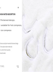 3入組素色面巾和頭巾和發巾家用極簡布巾和頭巾套裝 - 粉色 - 查看 8