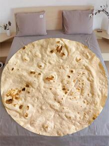 1 Máy Tính Tortilla Thiết Kế Chăn, Sáng Tạo Vải Dệt Kim Mềm Mại & Chăn Ấm Áp Cho Phòng Khách & Phòng Ngủ, trang Trí Nhà Cửa - Nhiều màu - Xem 1