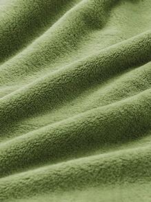 1pc Solid Color Blanket, Minimalist Fabric Blanket For Home