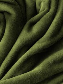 1pc Solid Color Blanket, Minimalist Fabric Blanket For Home