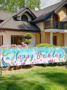 1 pezzo Striscione motivo scozzese decorativo moderno poliestere decorativo per festa