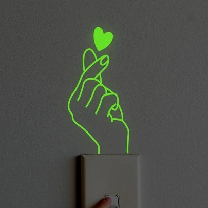 1 pieza Pegatina de pared para interruptor de PVC, pegatina moderna de PVC que brilla en la oscuridad para interruptor para el hogar, pegatinas, vinilos decorativos para pared para decoraciones del hogar, artículos de decoración de primavera para renovar tu hogar, pegatinas de decoración Rama, regalos de cumpleaños y graduación