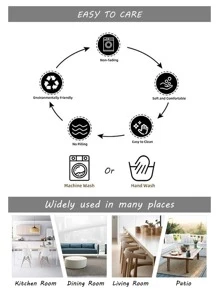 1 Chiếc Lá & Chữ Cái Đồ Họa Khăn Trải Bàn, Polyester Hiện Đại Chống Thấm Nước Trang Trí Bàn Cho Bàn Ăn - Nhiều màu - Xem 6