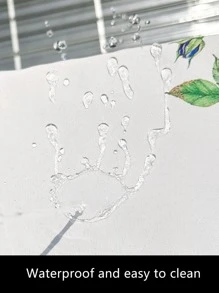 1 Chiếc Lá & Chữ Cái Đồ Họa Khăn Trải Bàn, Polyester Hiện Đại Chống Thấm Nước Trang Trí Bàn Cho Bàn Ăn - Nhiều màu - Xem 2