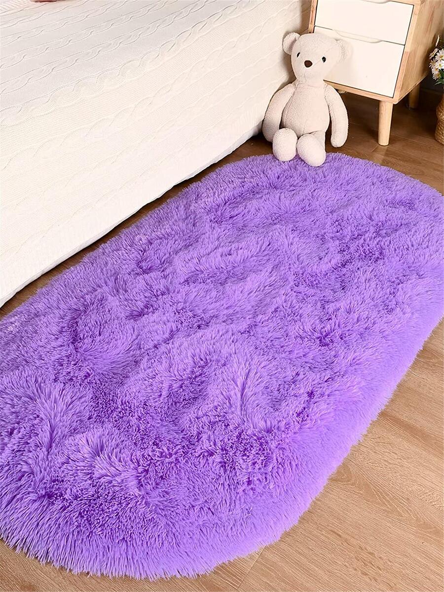 Tấm Thảm Đồng Màu, Thảm Lót Sàn Polyester Tối Giản Cho Gia Đình