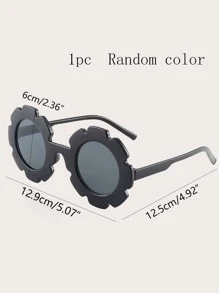 1pc Plastic Party Favor Eyeglasses Decoration, Fashion Sunflower Shaped Random Color Party Glasses For Photo Prop Beach Accessories For Women Glasses Shades Basics Fall Winter Women Outfits Clothes Business Casual Gifts For Summer Beach Vacation, Outdoor, Travel - Multicolor - View 5