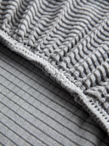 1 Tấm Bọc Ghế Màu Trơn, Tấm Bọc Ghế Polyester Tối Giản Cho Gia Đình - Màu Xám nhạt - Xem 5