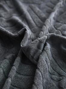 1pc Graphic Pattern Chair Slipcover, Minimalist Polyester Chair Slipcover For Home - Dark Grey - View 4