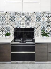 10 piezas Pegatina de cocina con estampado de dibujo - Multicolor - Ver 3