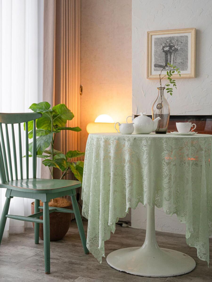 Khăn trải bàn - màu xanh lá - Xem 1