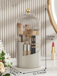 1入組多功能化妝刷收納架白色塑料化妝刷架家用 - 白色 - 查看 2