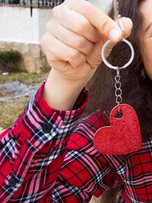 10 件心形 DIY 硅胶模具 10 件钥匙扣环套装，DIY 心形吊坠模具，适用于 DIY 手工制作 - 粉色 - 查看 7