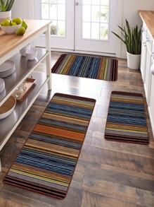 1 chiếc Thảm Nhà Bếp Hoa Văn Sọc, Polyester Sàn Hiện Đại Cho Nhà Bếp - Nhiều màu - Xem 1