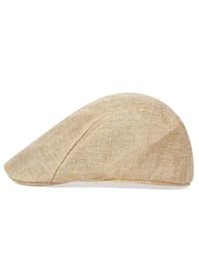 1 chiếc mũ lưỡi trai phẳng đơn giản cho nam giới, cho cuộc sống hàng ngày - Màu be - Xem 3