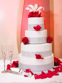 1 pièce Décoration À Strass Ruban , Argent En Plastique À Strass Ruban , Pour DIY - Argent - Voir 4