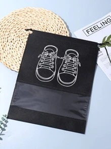 5入組鞋子收納包 - 黑色 - 查看 1