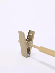 5入組/套鋁合金褲架，簡約風格家用夾衣櫃和晾衣繩褲夾 - 金色 - 查看 5