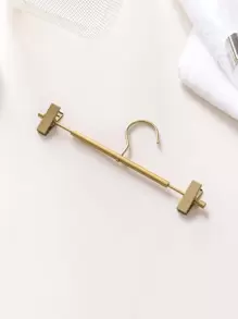 5入組/套鋁合金褲架，簡約風格家用夾衣櫃和晾衣繩褲夾 - 金色 - 查看 2