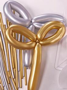 100入組長氣球金屬乳膠DIY條形氣球用於派對裝飾 - 彩色 - 查看 3