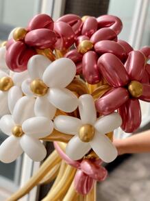 100入組長氣球金屬乳膠DIY條形氣球用於派對裝飾 - 彩色 - 查看 4