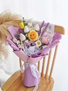 10入組素色花包裝紙 - 紫色 - 查看 1