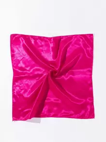 1pc Ladies' Elegant & Exquisite Solid-Colored Satin Handkerchief, Suitable For Daily Use Bandana,Hair Band,Head Band Ideal For Dressing Up Your Look