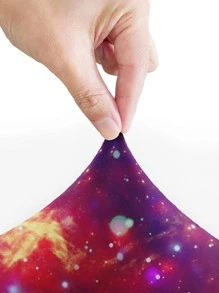 1pc Galaxy Pattern Sofa Cushion Cover, Minimalist Polyester Sofa Seat Cushion Cover For Home - Multicolor - View 5