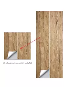 1 miếng dán cửa chống nước họa tiết vân gỗ - Nhiều màu - Xem 4