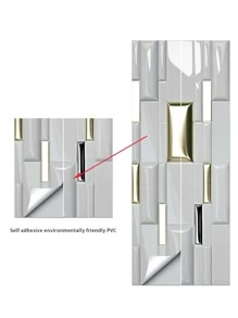 1pc Brick Pattern Waterproof Door Sticker Gifts Birthday Graduation - Multicolor - View 4