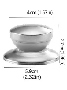 2入組不銹鋼鍋蓋旋鈕 - 銀色 - 查看 3