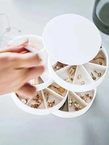 1 hộp đựng đồ trang sức nhiều lưới - trắng - Xem 2