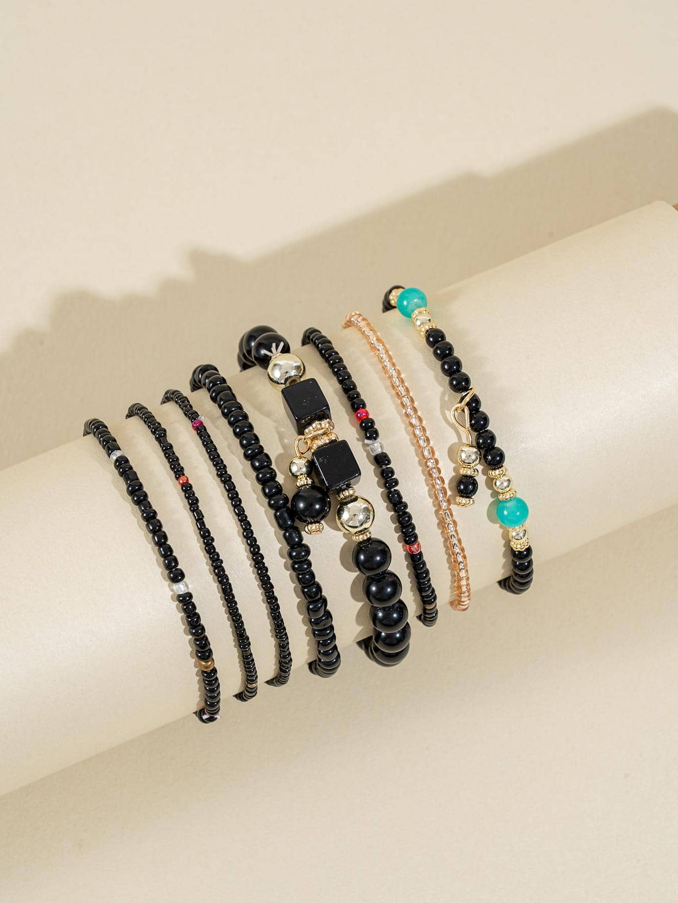 Conjunto de Pulseras - Negro - Ver 1