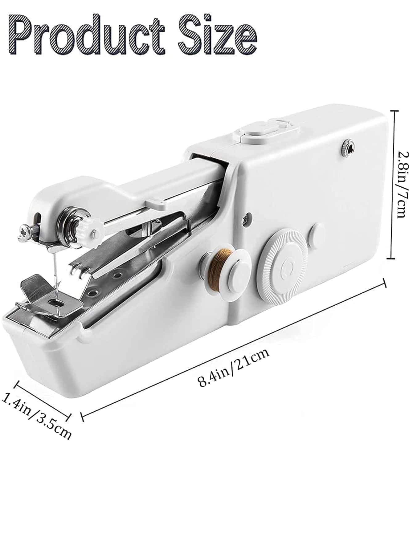 1set Manual Sewing Machine - White - View 1