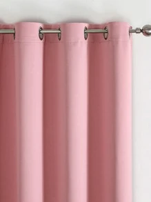 Solid Color Single Panel Door Curtain, Pink Polyester Partition Curtain, For Locker Room - Pink - View 4